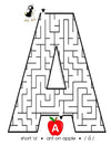 Alphabet Maze + Writing Practice A-Z (Flash Drive)