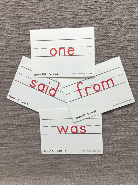 Sight Word Cards (RW-Z) or (RW-D)